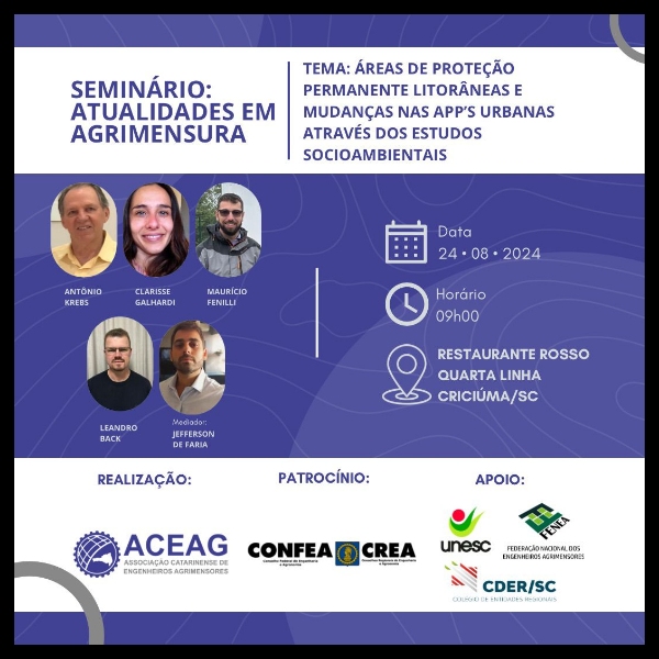 DEBATE: ÁREAS DE PROTEÇÃO AMBIENTAIS LITORÂNEAS E MUDANÇAS NAS APP´S URBANAS ATRAVÉS DOS ESTUDOS SOCIOAMBIENTAIS