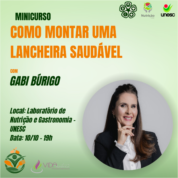 MINICURSO PRÁTICO - COMO MONTAR UMA LANCHEIRA SAUDÁVEL com Gabriela Búrigo