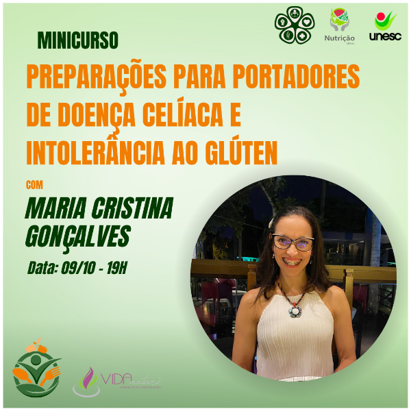 MINICURSO PRÁTICO - PREPAROS PARA CELÍACOS com Prof Maria Cristina