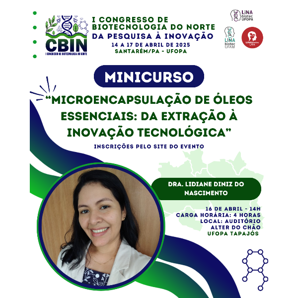 Microencapsulação de Óleos Essenciais: Da Extração à Inovação Tecnológica - Dra. Lidiane Diniz do Nascimento
