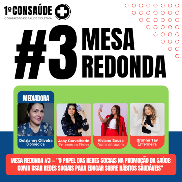 MESA REDONDA #3 - Redes Sociais e Promoção da Saúde