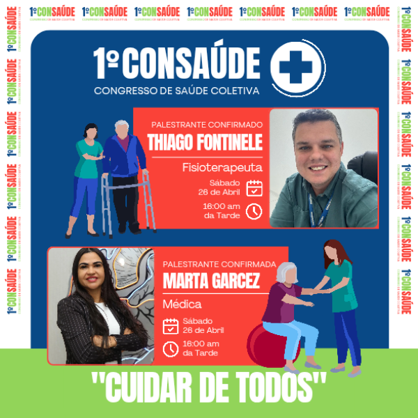 PALESTRA EXPOSITIVA - Drª. Marta Garcez (MÉDICA CARDIOLOGISTA) e Dr. Thiago Fontinele (FISIOTERAPÊUTA)