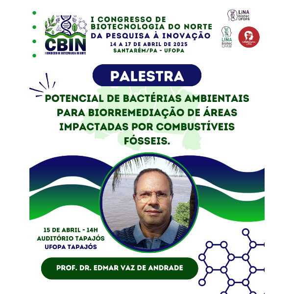 Palestra: Potencial de bactérias ambientais para biorremediação de áreas impactadas por combustíveis fósseis.