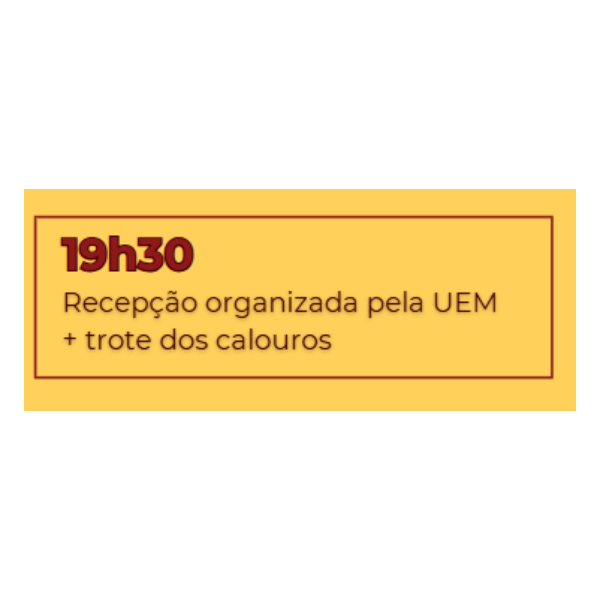 Recepção UEM Noturno