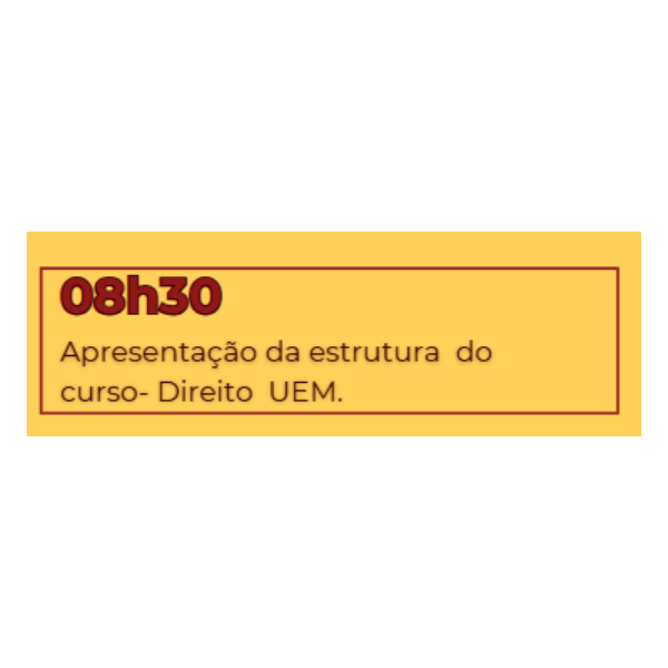 Apresentação da Estrutura do Curso. 