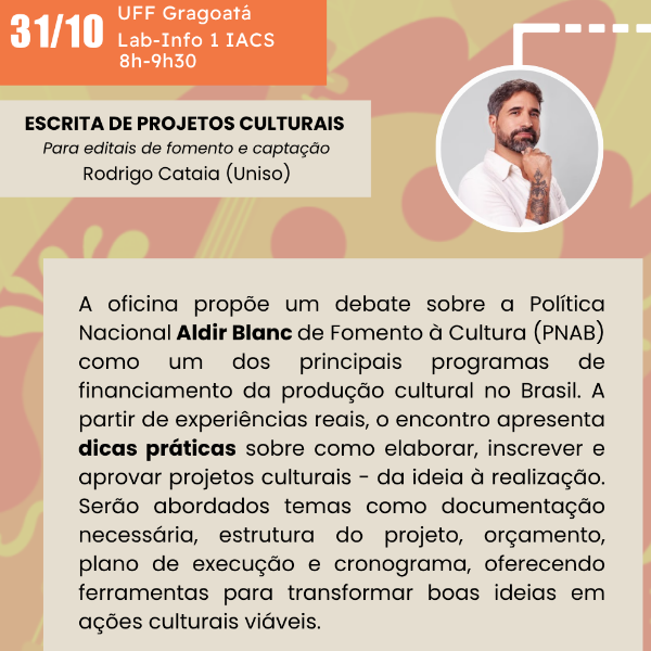 Oficina 5 - Escrita de Projetos Culturais