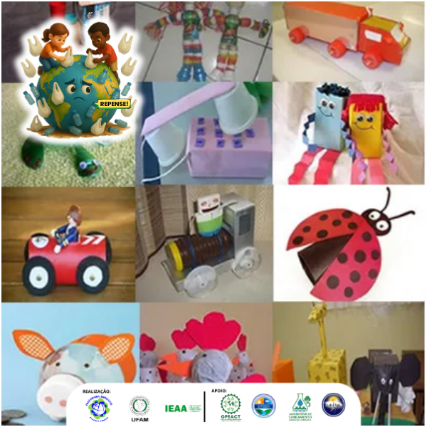 Oficina criação de brinquedos a partir de resíduos reciclados