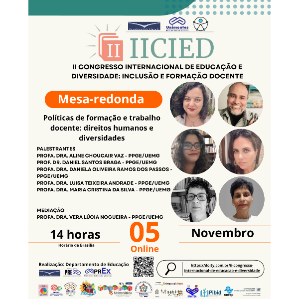 Políticas de formação e trabalho docente: direitos humanos e diversidades - 05/11/2025