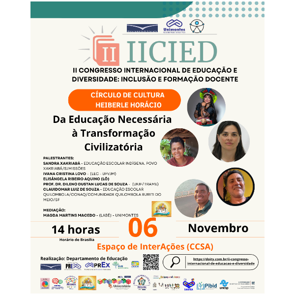 Círculo de Cultura - HEIBERLE HORÁCIO - Da educação necessária à transformação civilizatória - 06/11/2025