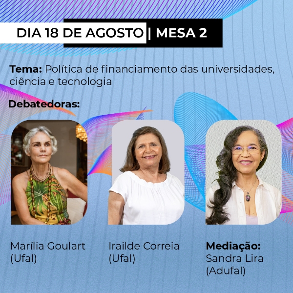 MESA 2 - Política de financiamento das universidades, ciência e tecnologia