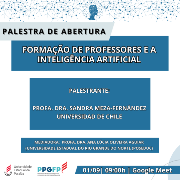 PALESTRA DE ABERTURA- FORMAÇÃO DE PROFESSORES E A INTELIGÊNCIA ARTIFICIAL