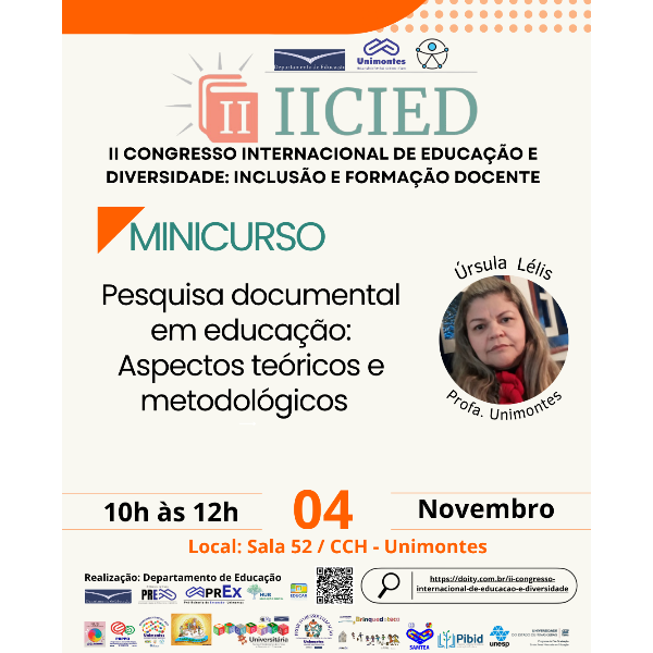 Minicurso - Pesquisa documental em educação: aspectos teóricos e metodológicos