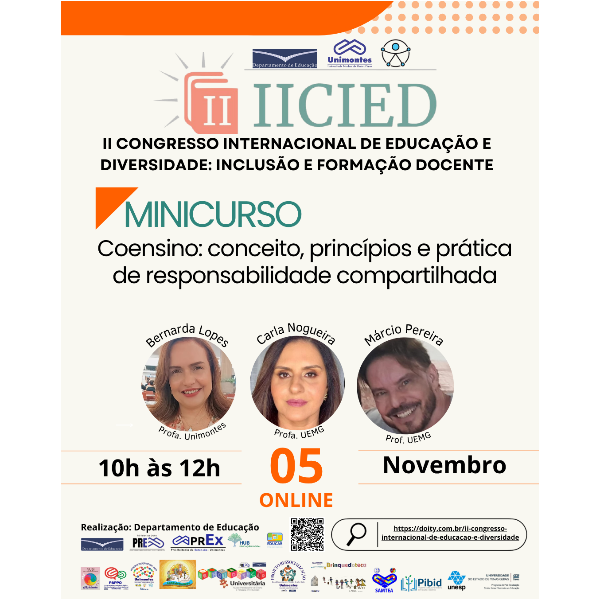 Minicurso - Coensino: conceito, princípios e práticas de responsabilidade compartilhada