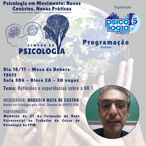 Mesa de Debate - Tema: Reflexões e experiências sobre a NR 1.