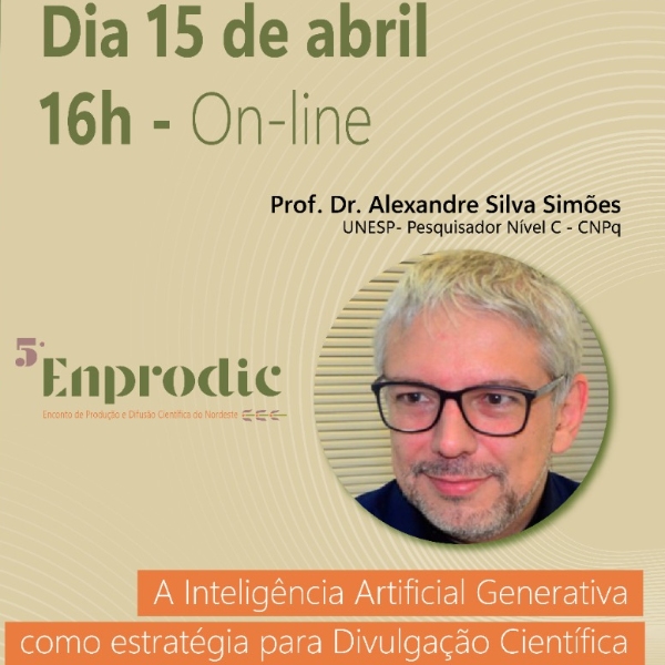 PALESTRAS ESPECIAL DIGITAL - A Inteligência Artificial Generativa como estratégia para Divulgação Científica 