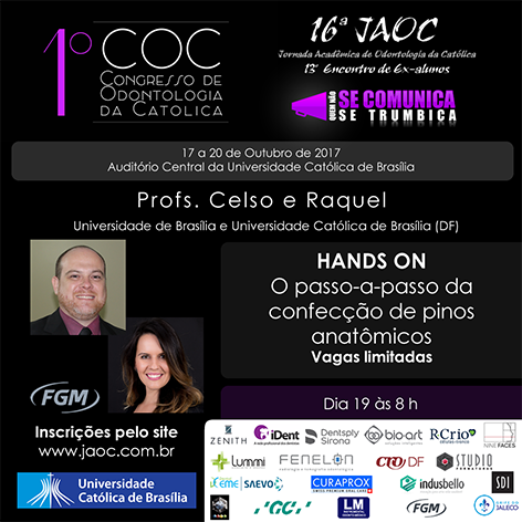 Hands On: O passo-a-passo da confecção de pinos anatômicos - Vagas limitadas