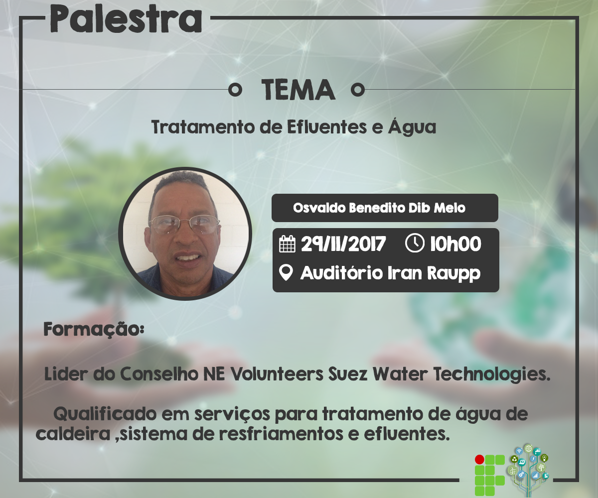 Palestra Tratamento de Efluentes e Água