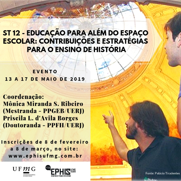 ST 12 - Educação para além do espaço escolar: contribuições e estratégias para o ensino de história