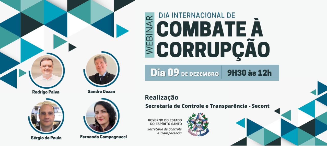 Webinar Dia Internacional de Combate à Corrupção