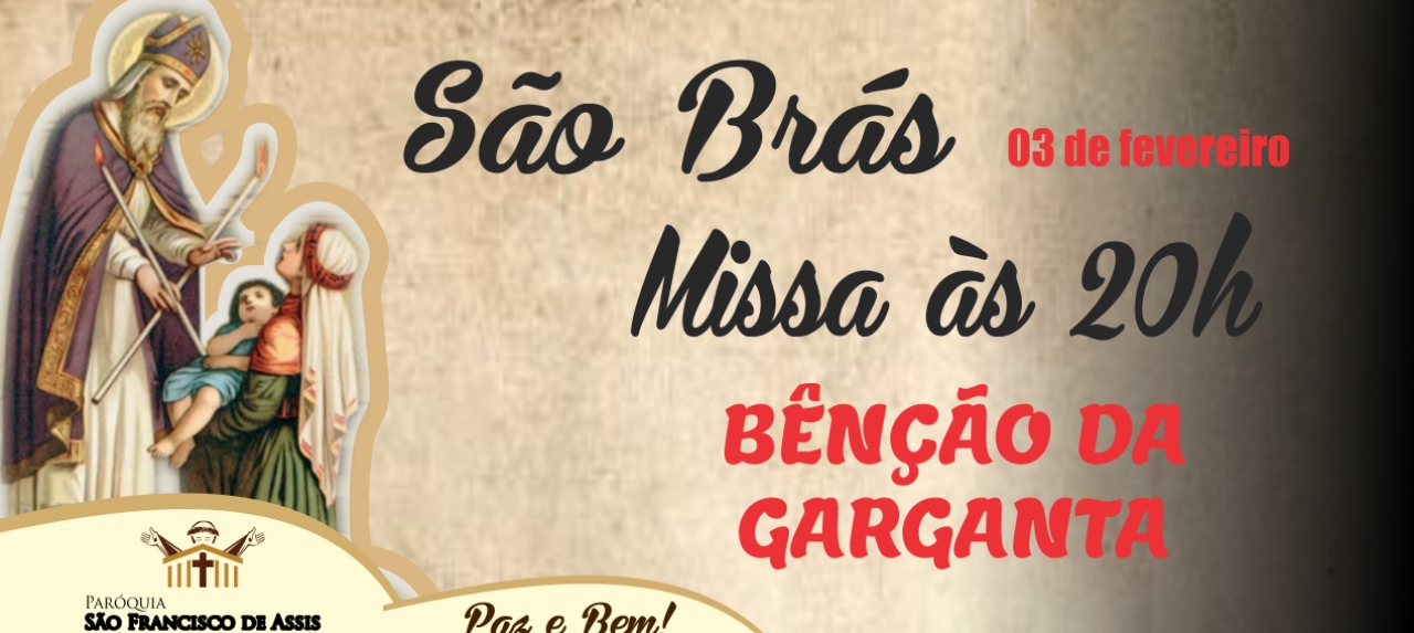 Missa 03/02/2021 - 20h - São Brás