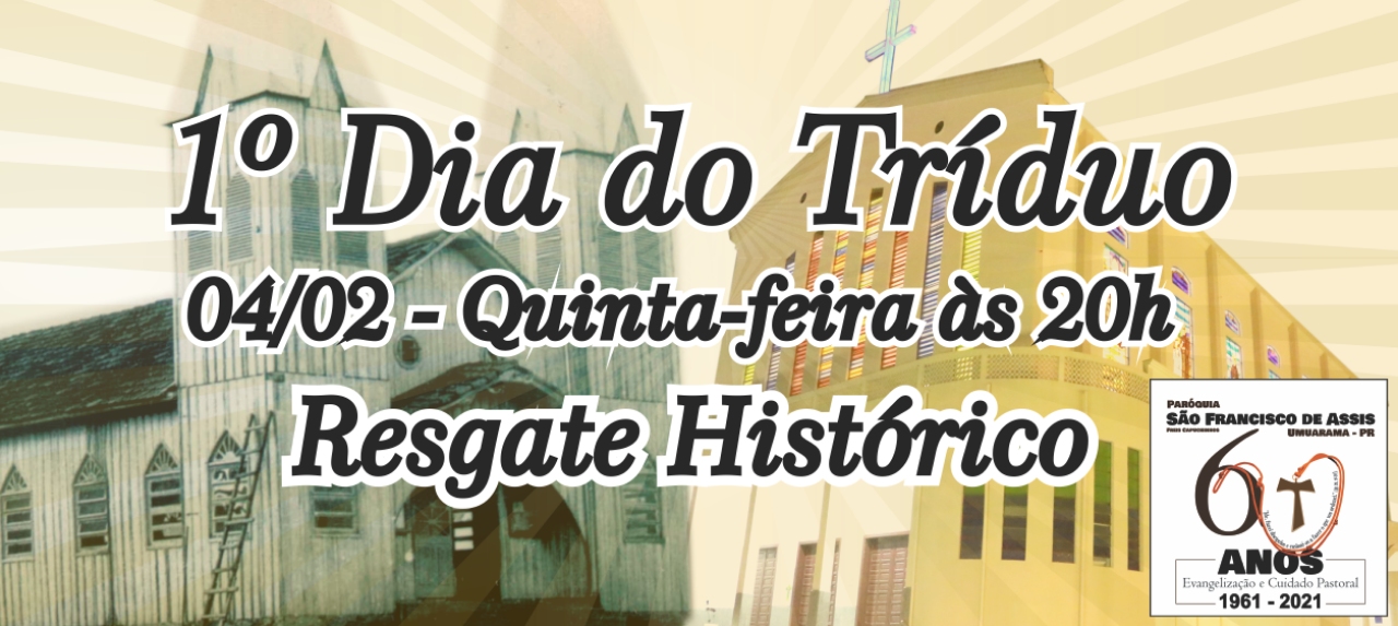 Missa 04/02/2021 - 20h - Dia da Bênção e 1º dia do Tríduo - 60 anos