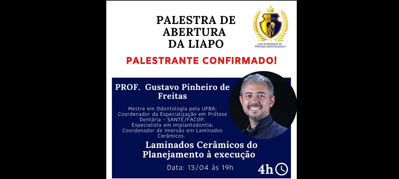 Palestra de Abertura da Liga Acadêmica de Prótese Odontológica - CESMAC