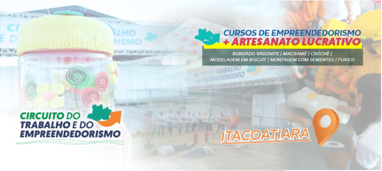 CURSOS DE ARTESANATO LUCRATIVO + EMPREENDEDORISMO / ITACOATIARA