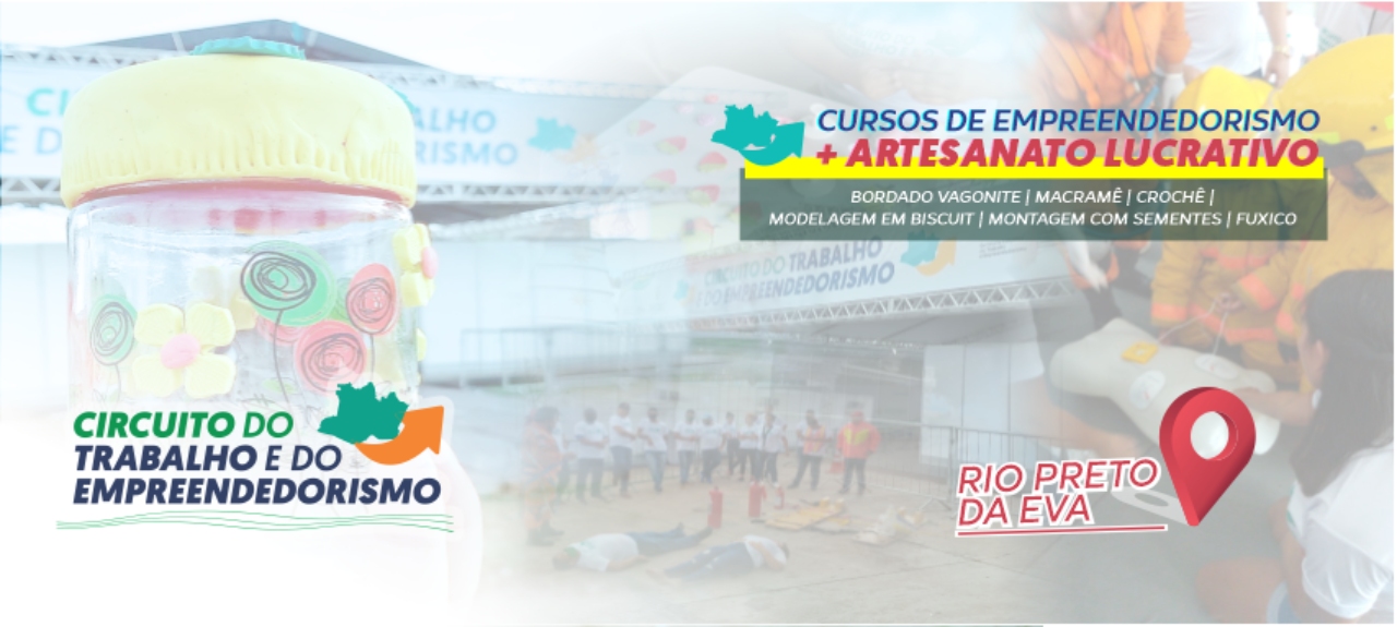 CURSOS DE ARTESANATO LUCRATIVO + EMPREENDEDORISMO / RIO PRETO DA EVA