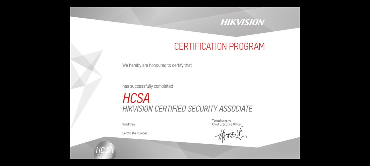 CERTIFICAÇÃO HCSA - HIKVISION PRESENCIAL