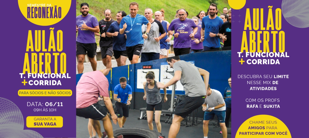 Aulão Aberto Treinamento Funcional + Corrida