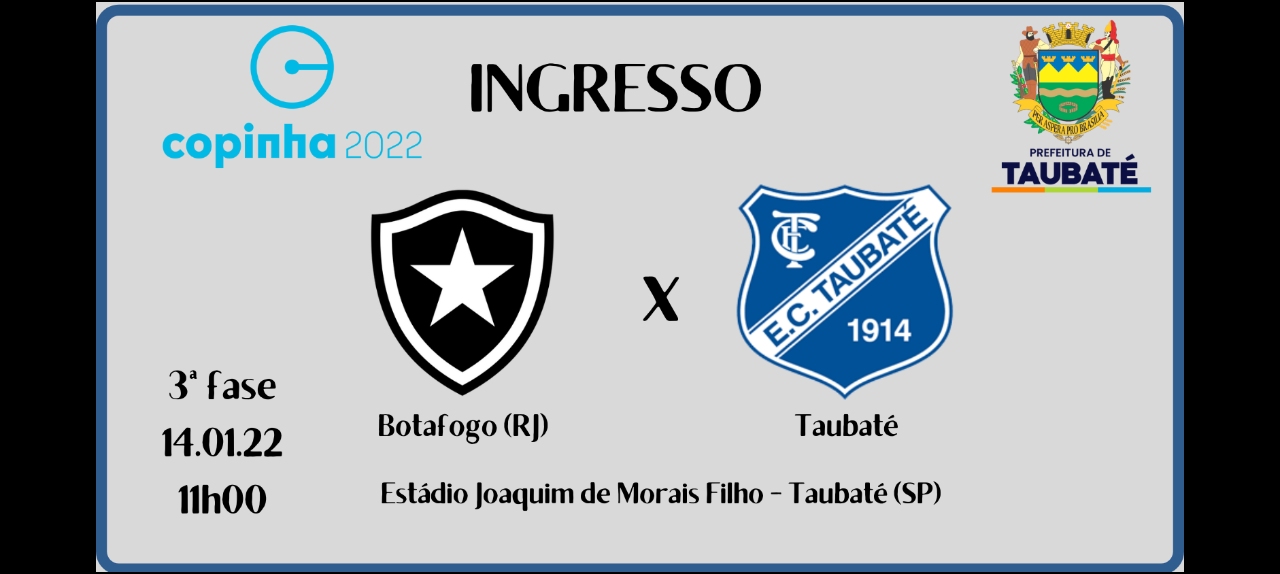 Copinha - Botafogo x Taubaté - 3ª Fase - 1º lote