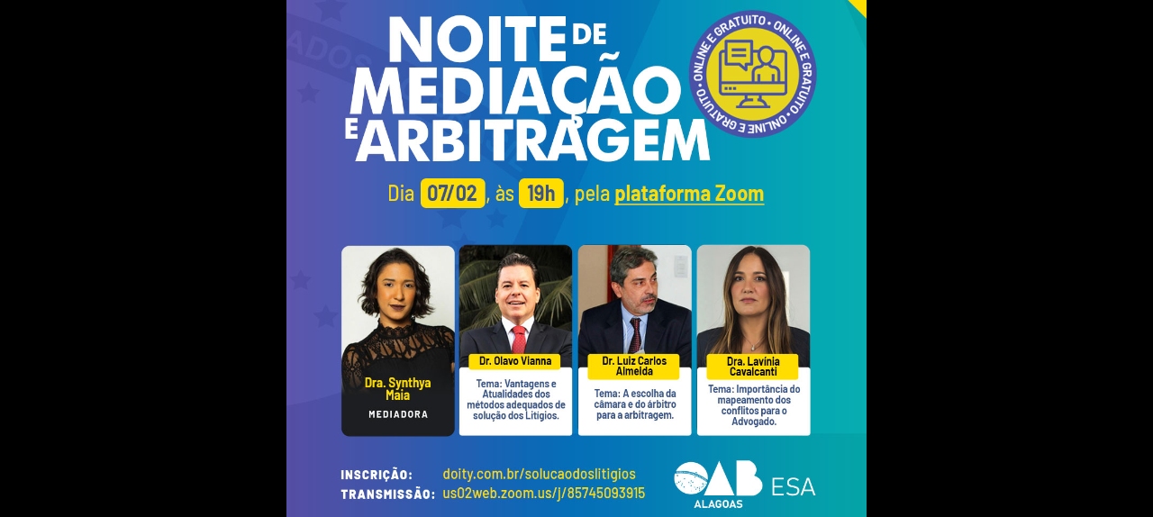 Noite de Mediação e Arbitragem