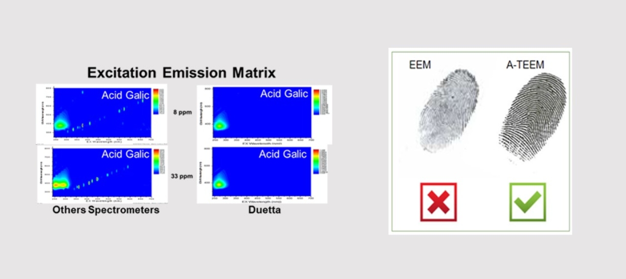 Espectroscopia de Fluorescência – Análise de Absorbância e Transmitância Simultâneas – Tecnologia A-TEEM para Caracterização Química Molecular