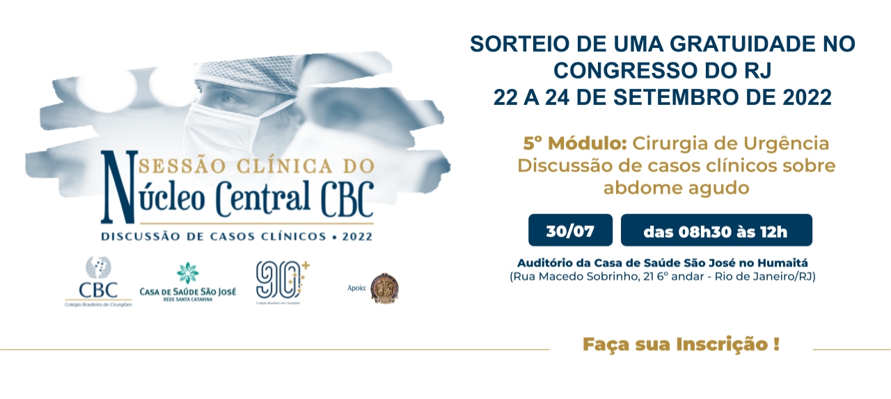 Sessão Clínica 2022 - 5º módulo  Cirurgia de Urgência