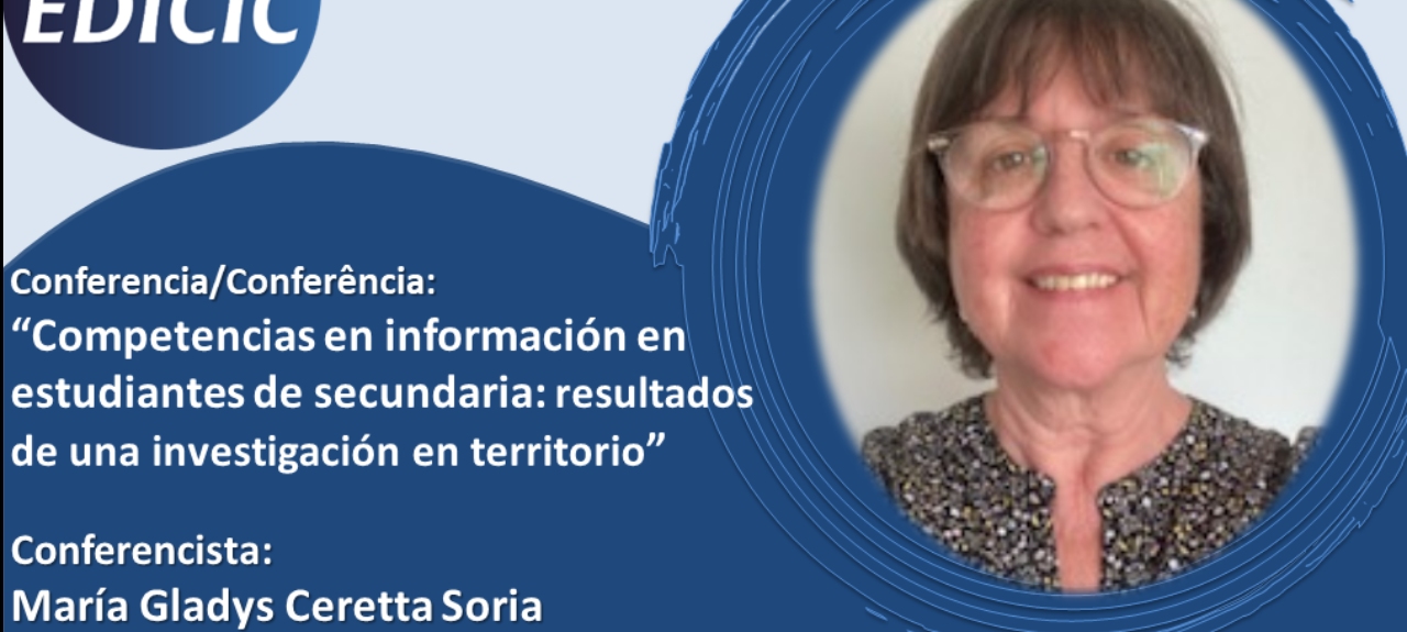 Conferencia 'Competencias en información en estudiantes de secundaria: resultados de una investigación en territorio'