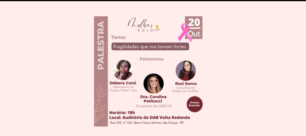 Mulher Solo - Fragilidades que nos tornam fortes