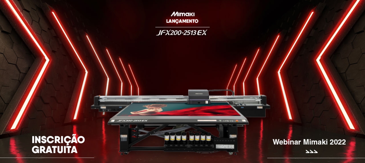 LANÇAMENTO MIMAKI JFX200-2513 EX - Combinação entre valor agregado e alta produtividade