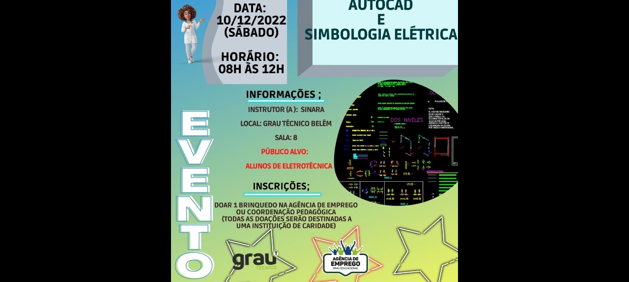 OFICINA DE AUTOCAD E SIMBOLOGIA ELÉTRICA| 08H ÁS 12H| SÁBADO|