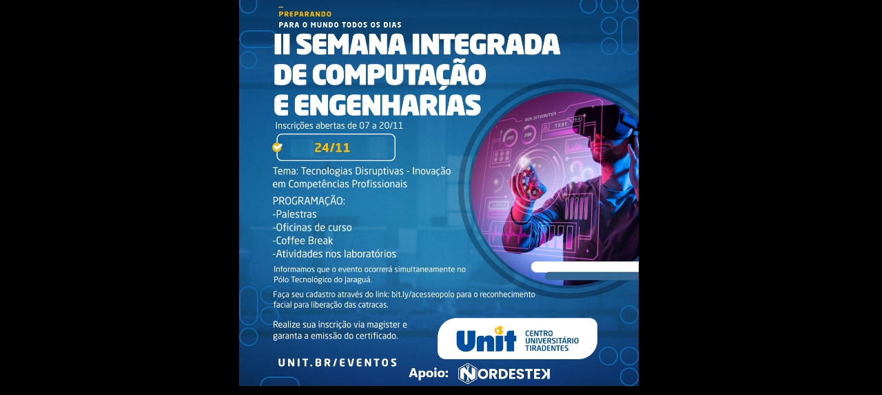 UNIT.AL: II Semana Integrada de Computação e Engenharias 24/11/2022