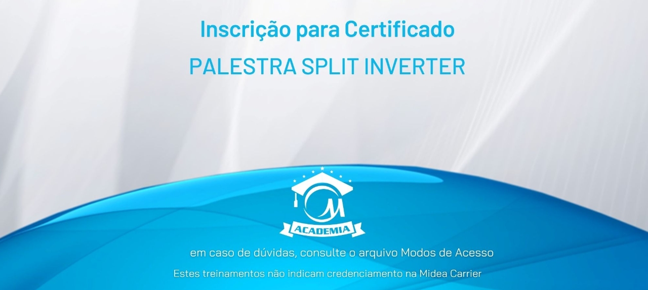 PALESTRA SPLIT INVERTER - CLIMA RIO - RECIFE