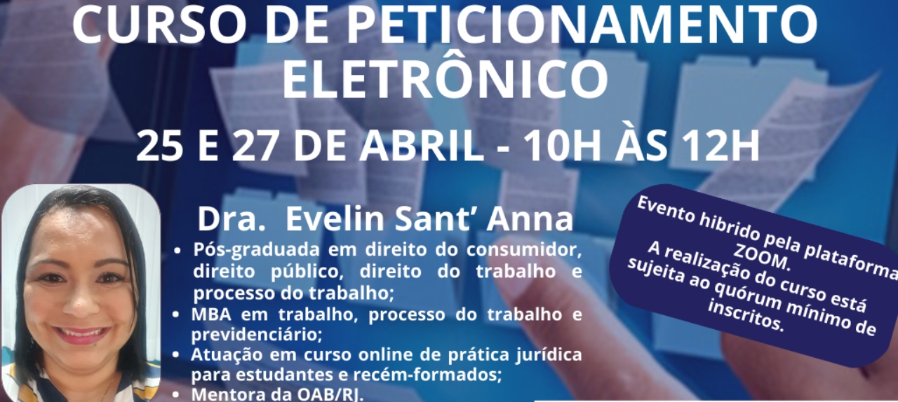 CURSO DE PETICIONAMENTO ELETRÔNICO