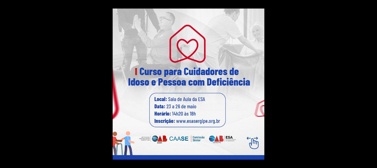 CURSO PARA CUIDADORES DE IDOSO E PESSOA COM DEFICIÊNCIA