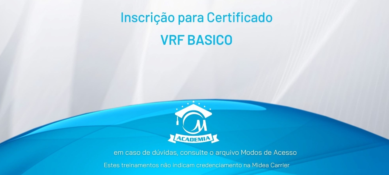 TREINAMENTO PRESENCIAL - VRF BASICO - SENAI BH