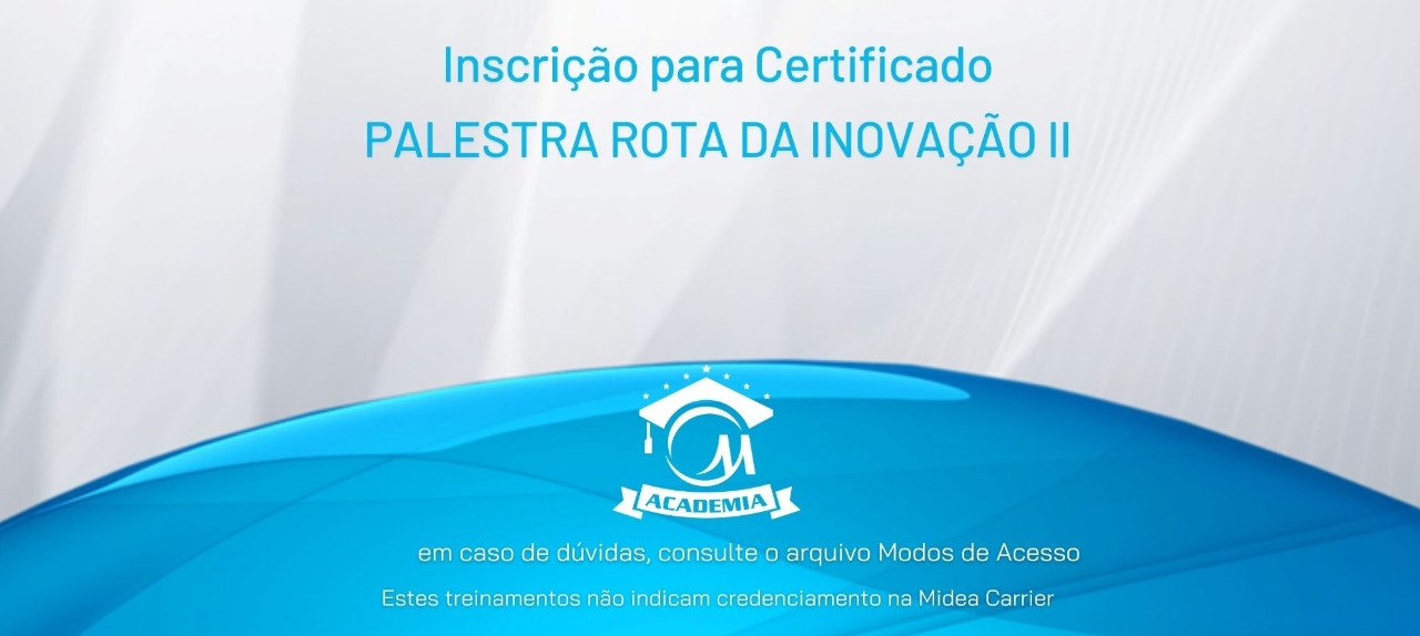 PALESTRA ROTA DA INOVAÇÃO II - TOTALINE - CAMPINAS