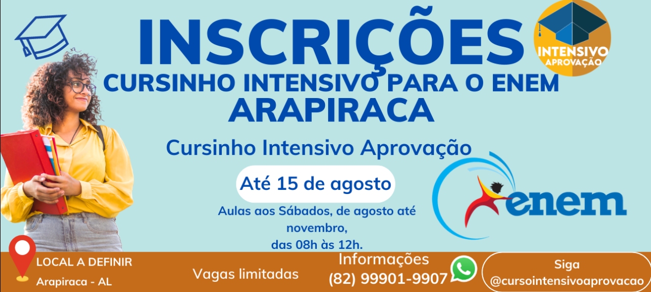 Inscrição do Cursinho Intensivo Aprovação (Preparatório para o ENEM)