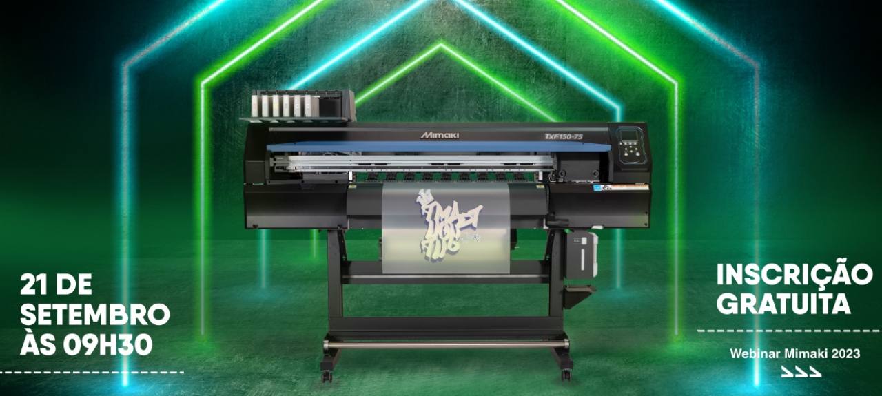 Lançamento da TxF150-75: A primeira impressora DTF (direct-to-film) da Mimaki!