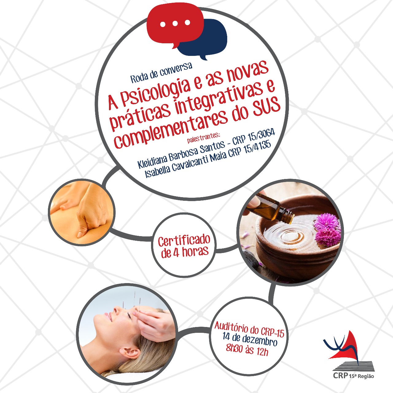 Roda de Conversa: A Psicologia e as novas práticas integrativas e complementares do SUS