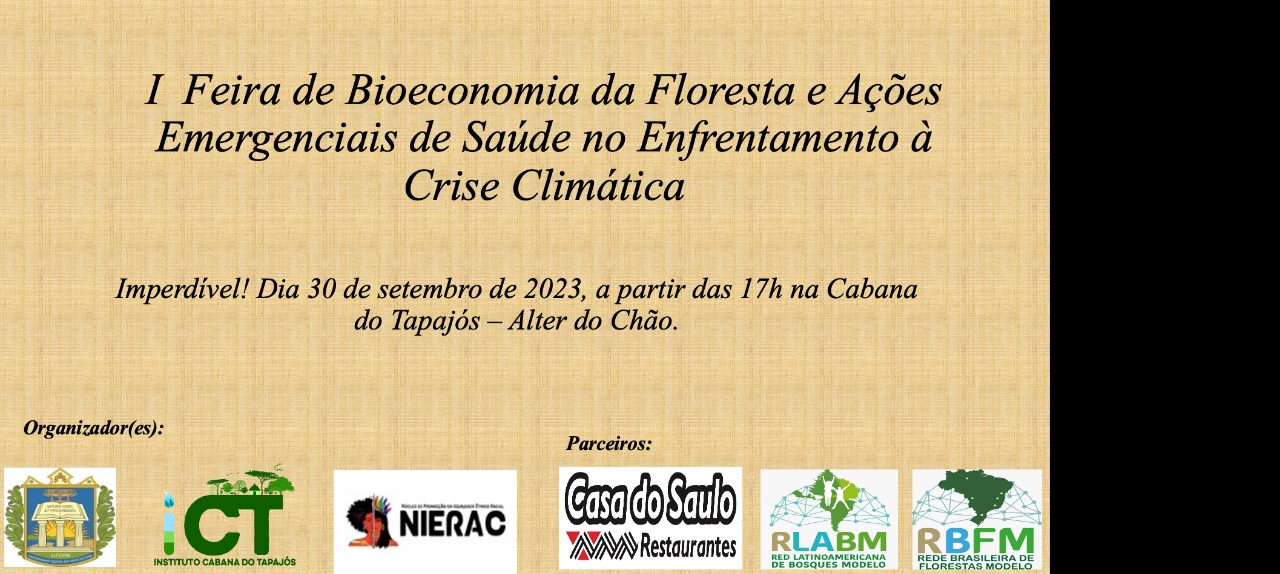 V Feira de bioeconomia da Floresta e ações emergências da saúde para enfrentamento à crise climática