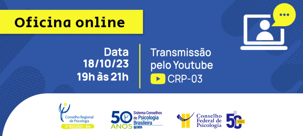 CRP-03 promove oficina online sobre Como obter Registro de Especialista no CRP-03