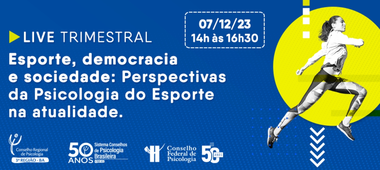 Seminário Online - Esporte, Democracia e Sociedade: Perspectivas da Psicologia do Esporte na Atualidade